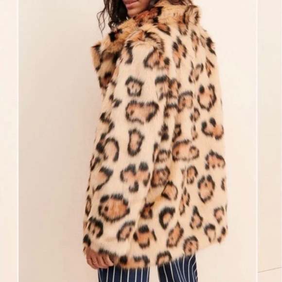 Glamorous Cheetah / Leopard Faux Fur Coat - NWT! - Picture 3 of 8